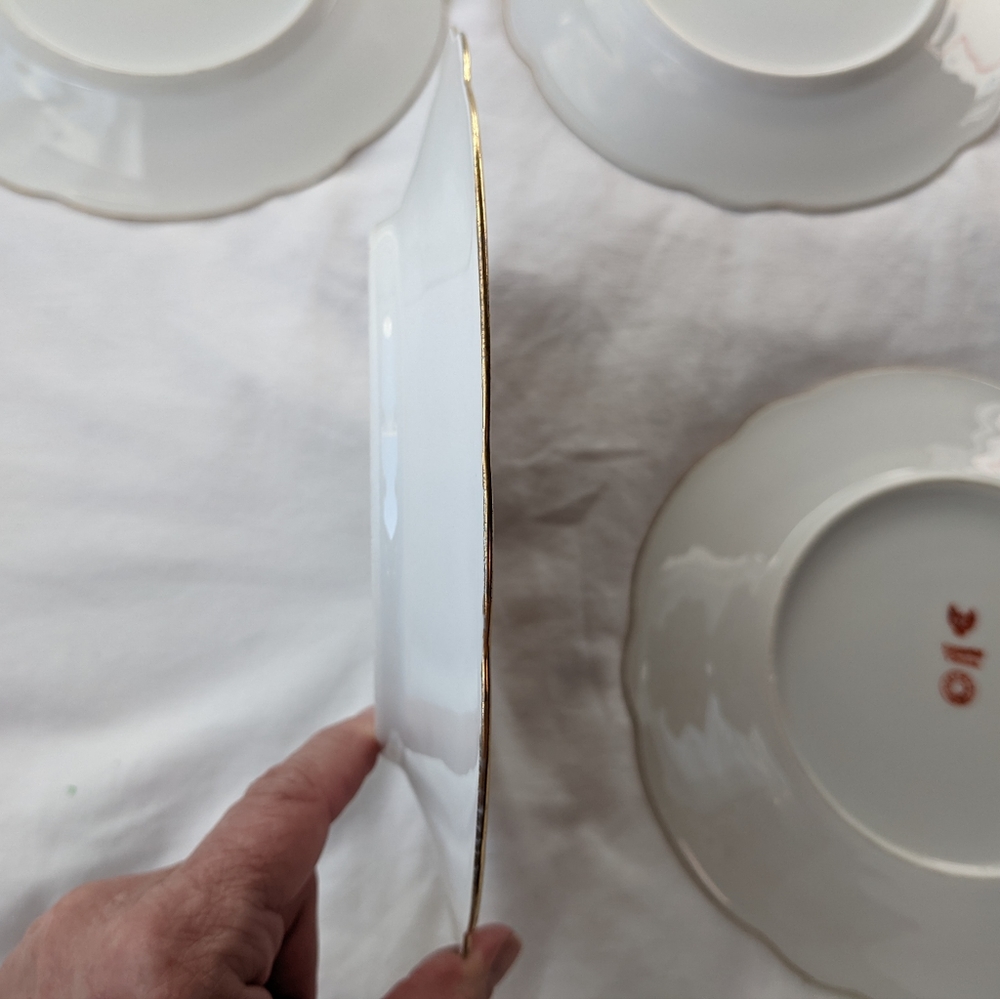Boseck & Co Imperial Vienna Austria Art Nouveau Handpainted Porcelain Plates - 4 - Picture 13 of 16